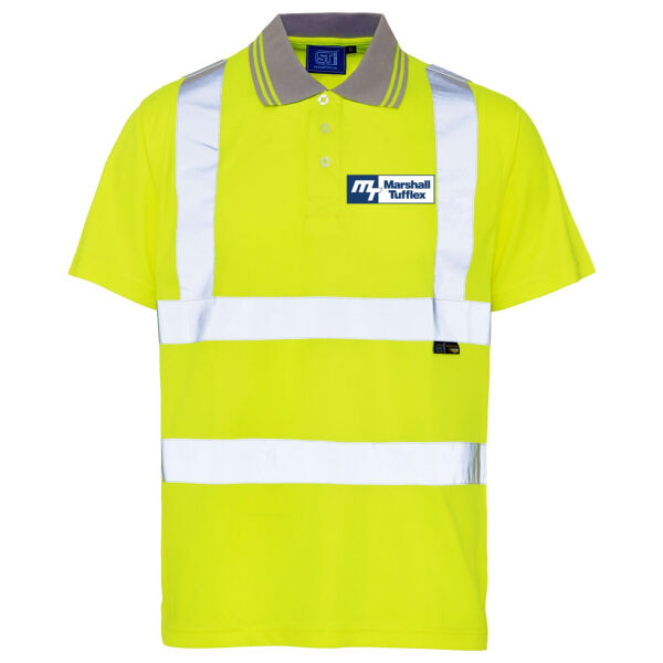 39E41-7 - Supertouch Hi Vis Birdseye Polo Thumbnail